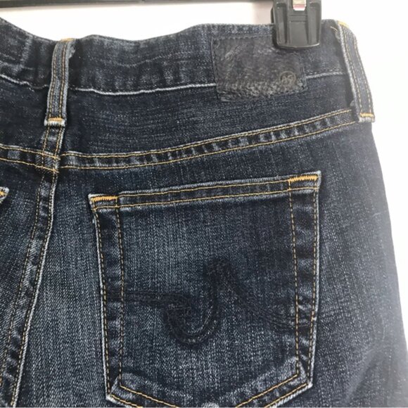 AG Adriano Goldschmied Nikki Relaxed Skinny Jeans Medium Blue Zipper Pocket 25 R - Picture 9 of 14